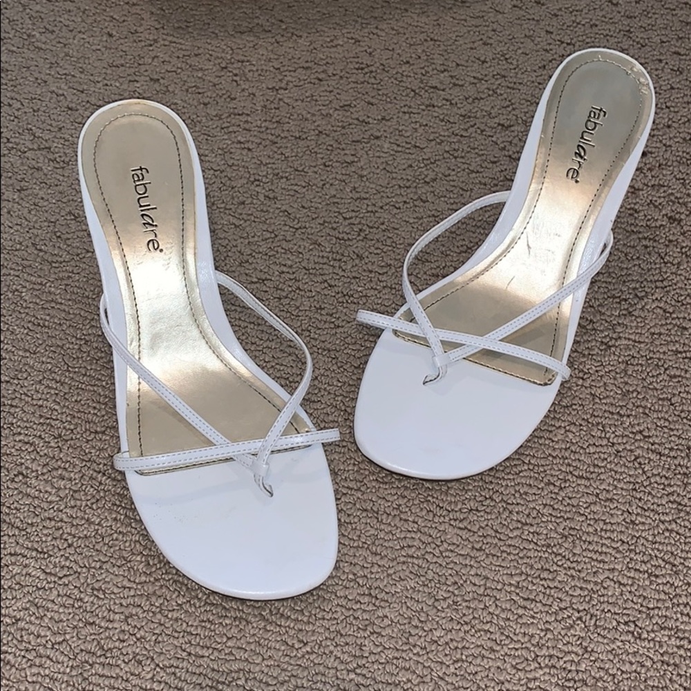 Classy white heels
